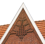 Siermetselwerk met in het midden muizentandjes.
<br/>
Paul Paris, 30 juli 2016